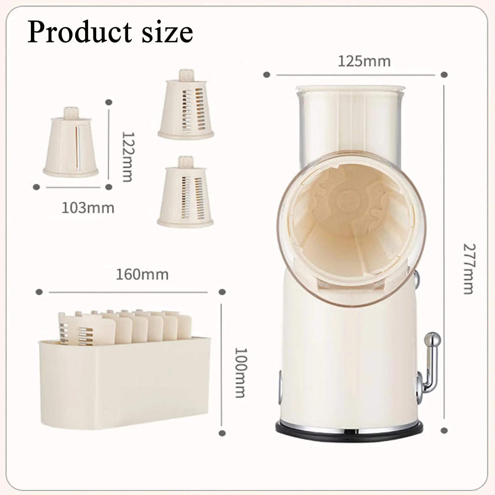 Овощерезка, Ротационная терка для сыра, фото №2