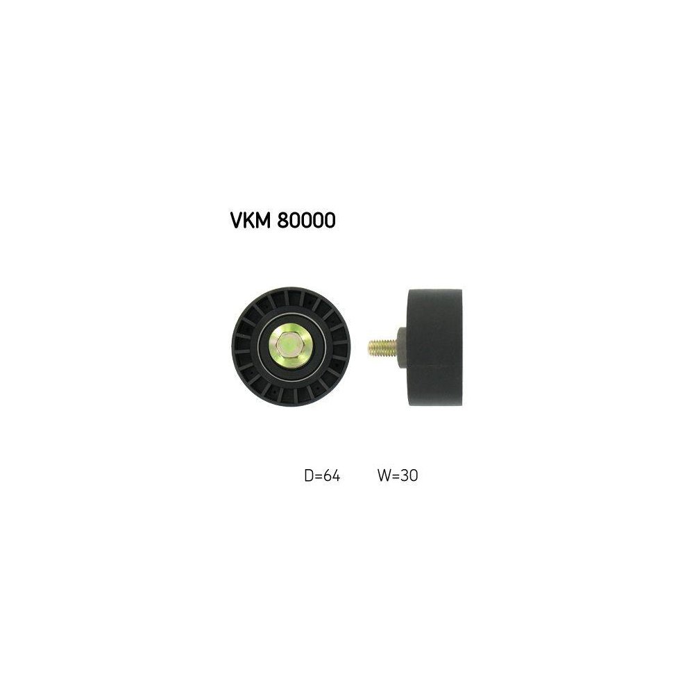 Ролик обводной/направляющий ремня ГРМ SKF VKM 80000 для CHEVROLET DAEWOO BUICK (SGM), фото №1