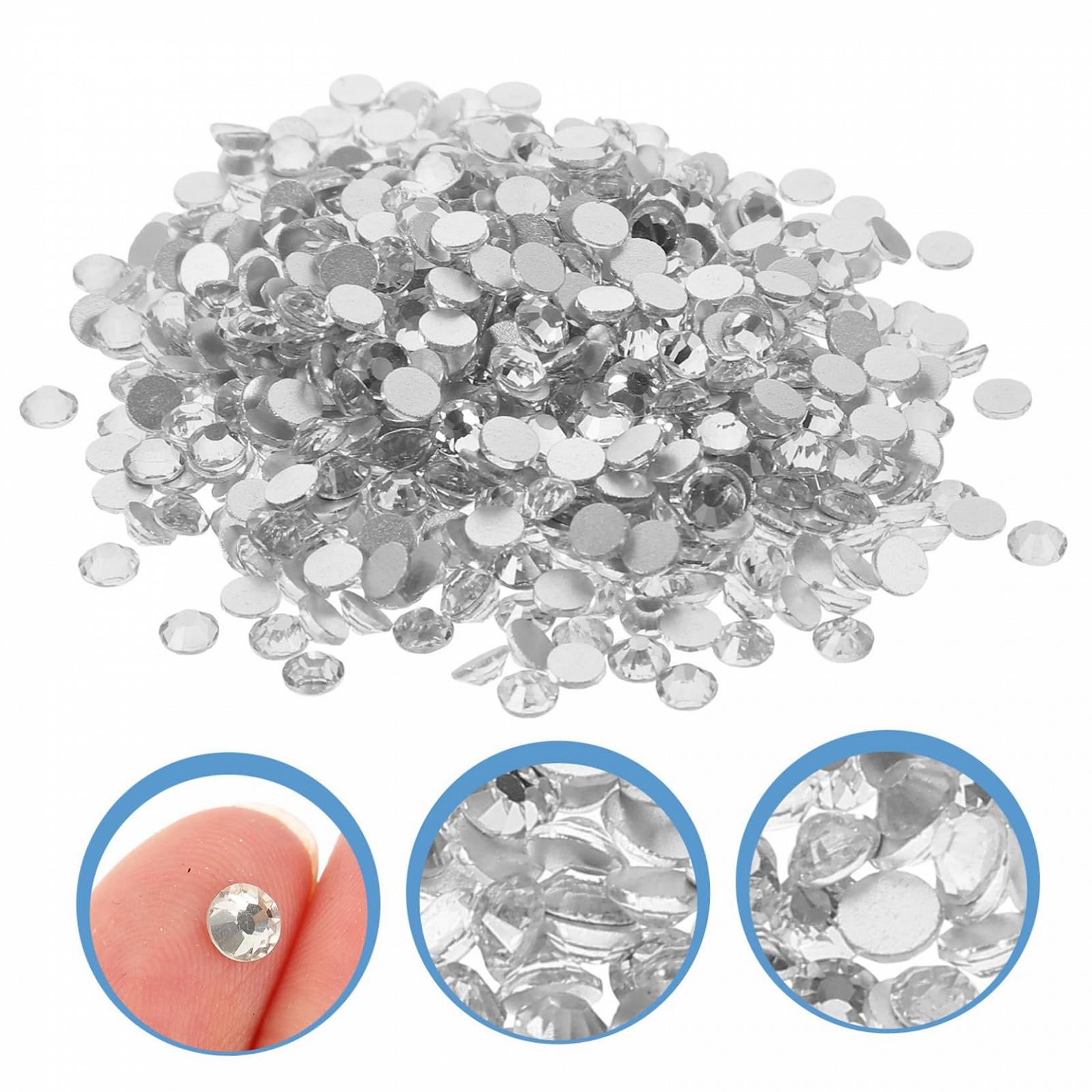 Стрази для нігтів 1440 шт. для приклеювання Діаманти DIY з плоскою задньою частиною для манікюру, фото №5