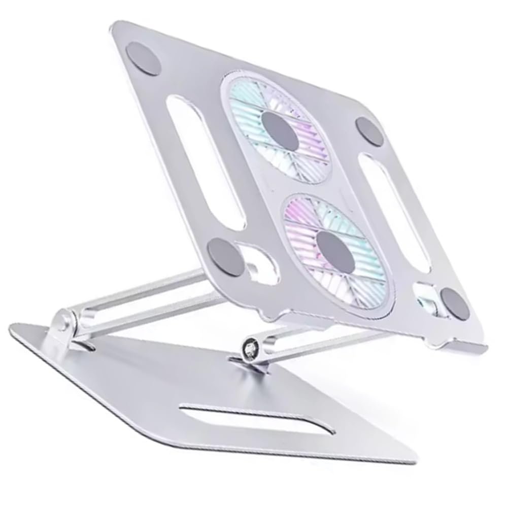 Подставка для ноутбука TsoLay Настольная складная с вентилятором охлаждения Алюминиевый держатель, фото №4