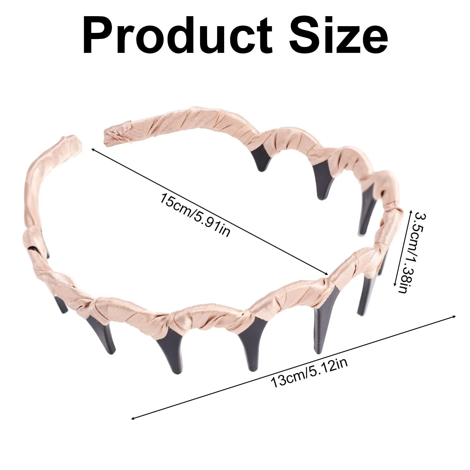 Набор обручей 3шт. Атласный, фото №2