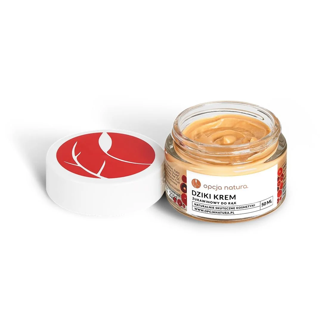 Крем для рук Dziki Opcja Natura 5% Urea Екстракт журавлини, мандарин і лайм 50 мл, фото №2 Крем для рук Dziki Opcja Natura 5% Urea Екстракт журавлини, мандарин і лайм 50 мл, фото №2