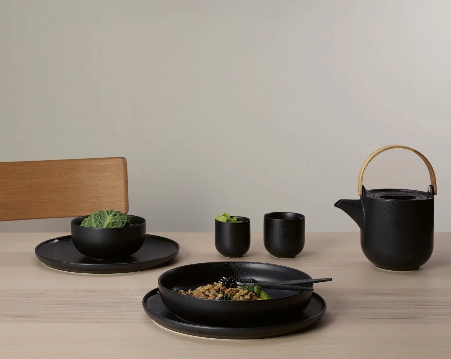 Миска для хлопьев ASA Coppa Kuro Фарфор 13.5 см Черный, фото №3