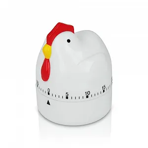 Таймер Metaltex Hen 60 мин 5.4 x 5.6 x 15.5 см Белый - Фото 1
