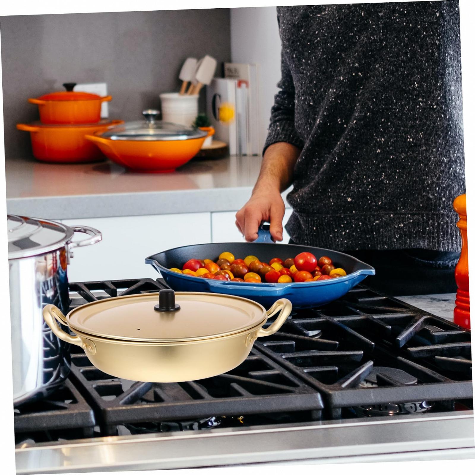 Кастрюля BESTonZON Korean Ramen Pot Набор кастрюль Алюминий Жёлтый, фото №5