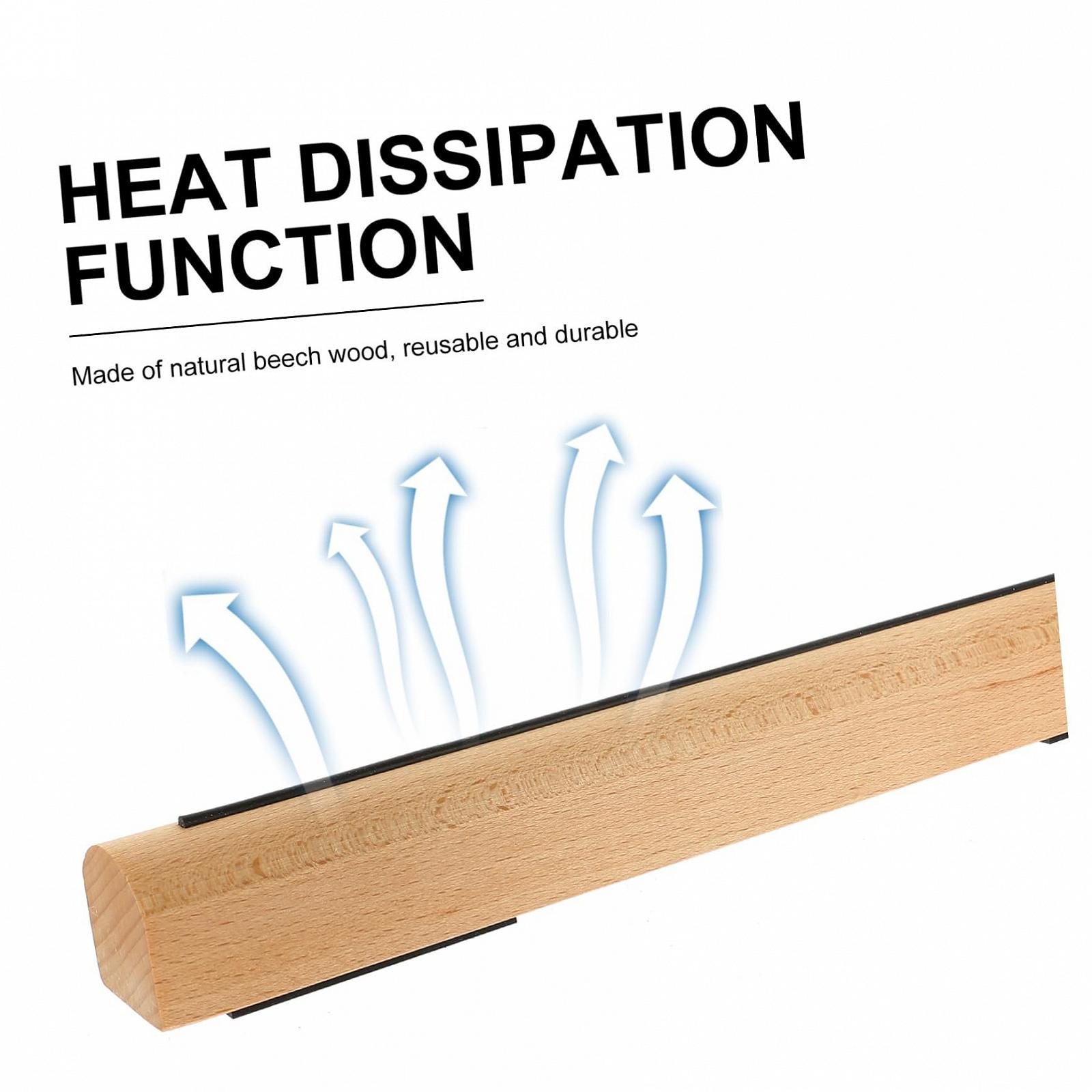 Підставка Деревʼяна Vaguelly для ноутбука Портативна для планшета Нековзкий дизайн для офісу дому подорожей Ергономічна, фото №7