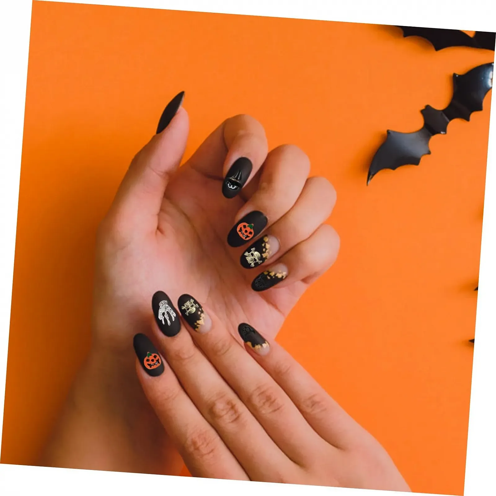 Набор для ногтей PLAFOPE 50 шт. Хэллоуин Металл, фото №8