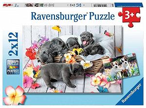 Детский пазл Ravensburger 05636 Маленькие меховые шарики 2 x 12 деталей - Фото 1