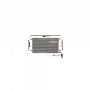 Конденсатор кондиціонера VAN WEZEL 03005237 для AUDI - Фото 1