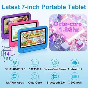 Планшет 7" DEERTIME E10 4+6/64Gb 5G 8 ядер Android 14 3500 mAh Чорний synthetic.ua - Фото 1