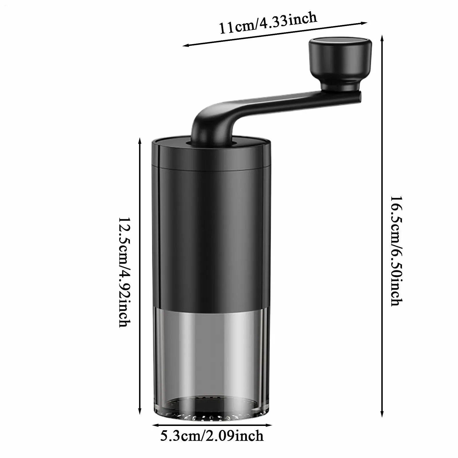 Ручна кавомолка портативна Тиха ручна для зерен, Інструмент для регулювання товщини помелу, фото №7 Ручна кавомолка портативна Тиха ручна для зерен, Інструмент для регулювання товщини помелу, фото №7