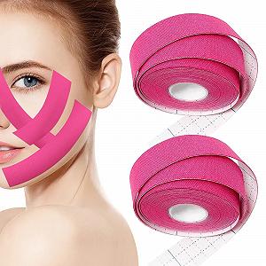 Стрічка для підтяжки обличчя THETAG, 2 шт., 2,5 см x 5 м - Фото 1