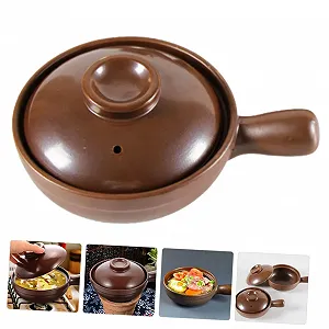 Кастрюля-кокот Zerodeko Термостойкая керамическая Огнеупорная для риса и супов synthetic.ua - Фото 1