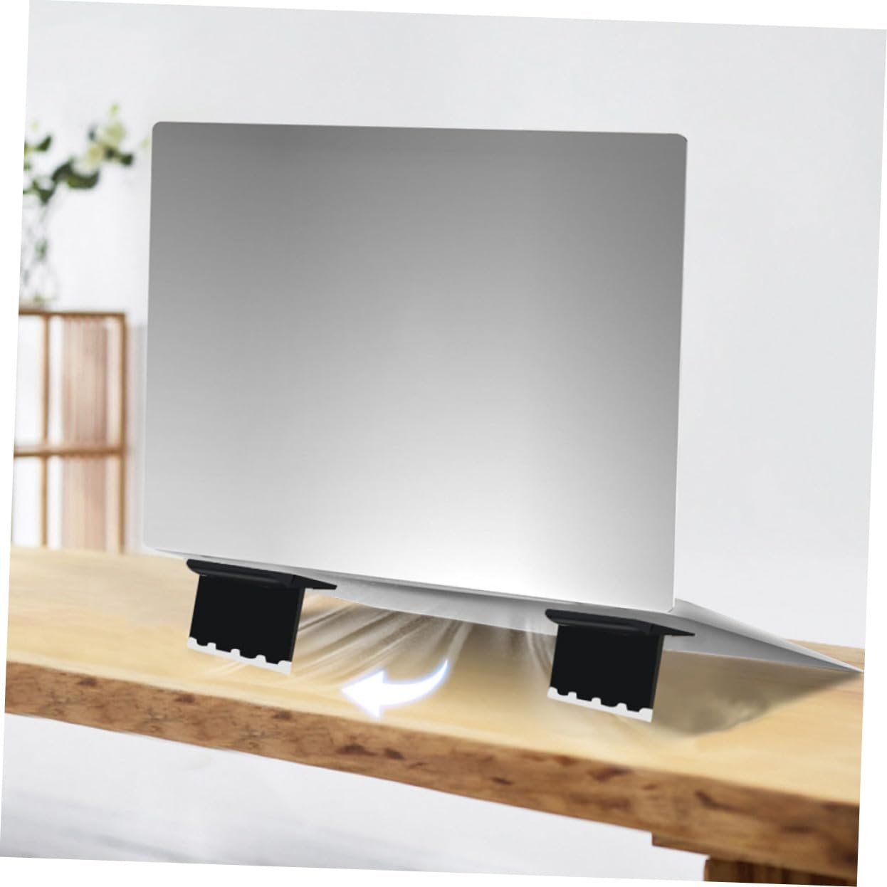 Підставка для ноутбука Універсальна NOLITOY, 2 шт, регульована по висоті, чорна, фото №6