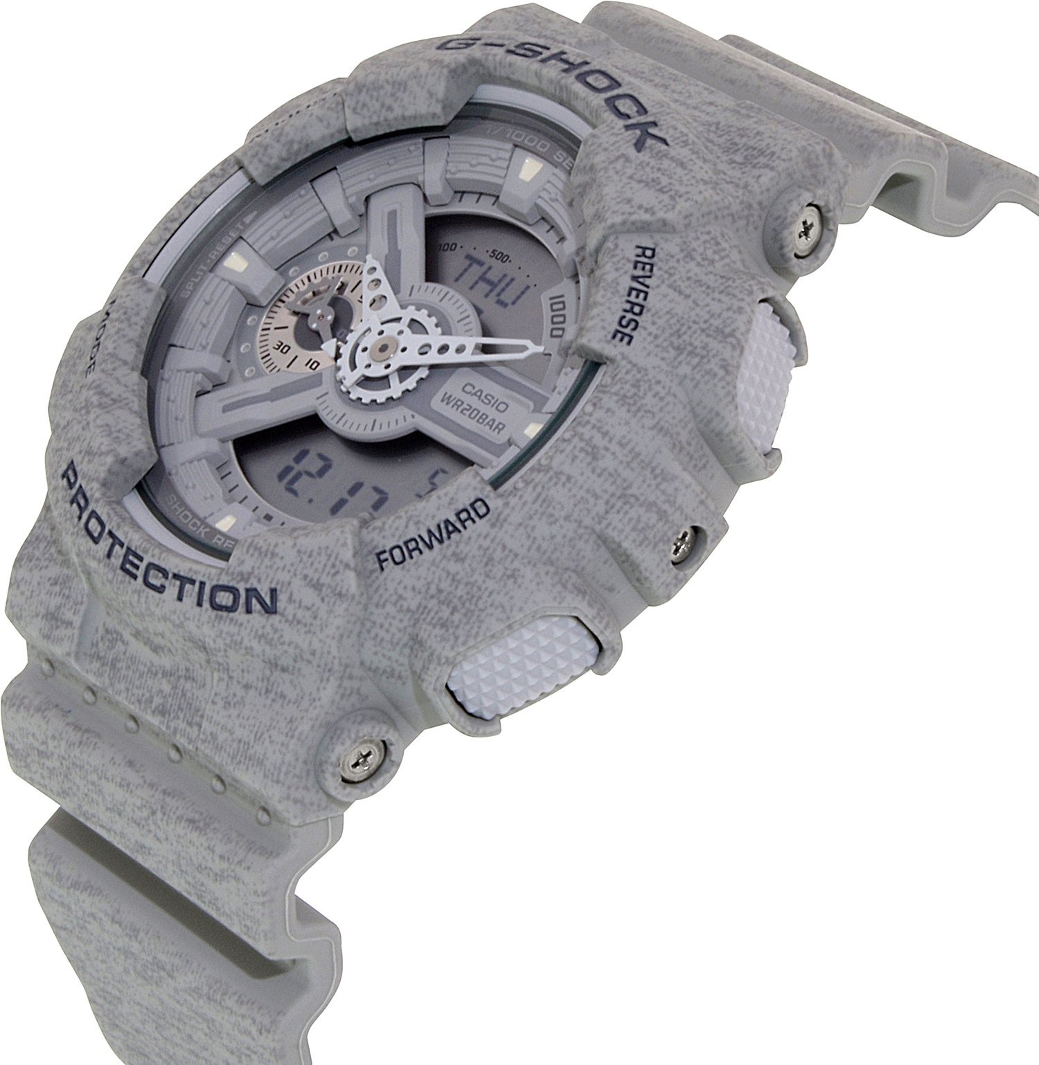 Чоловічий годинник Casio G-Shock GA-110HT-8AER сірий, хронограф, фото №2