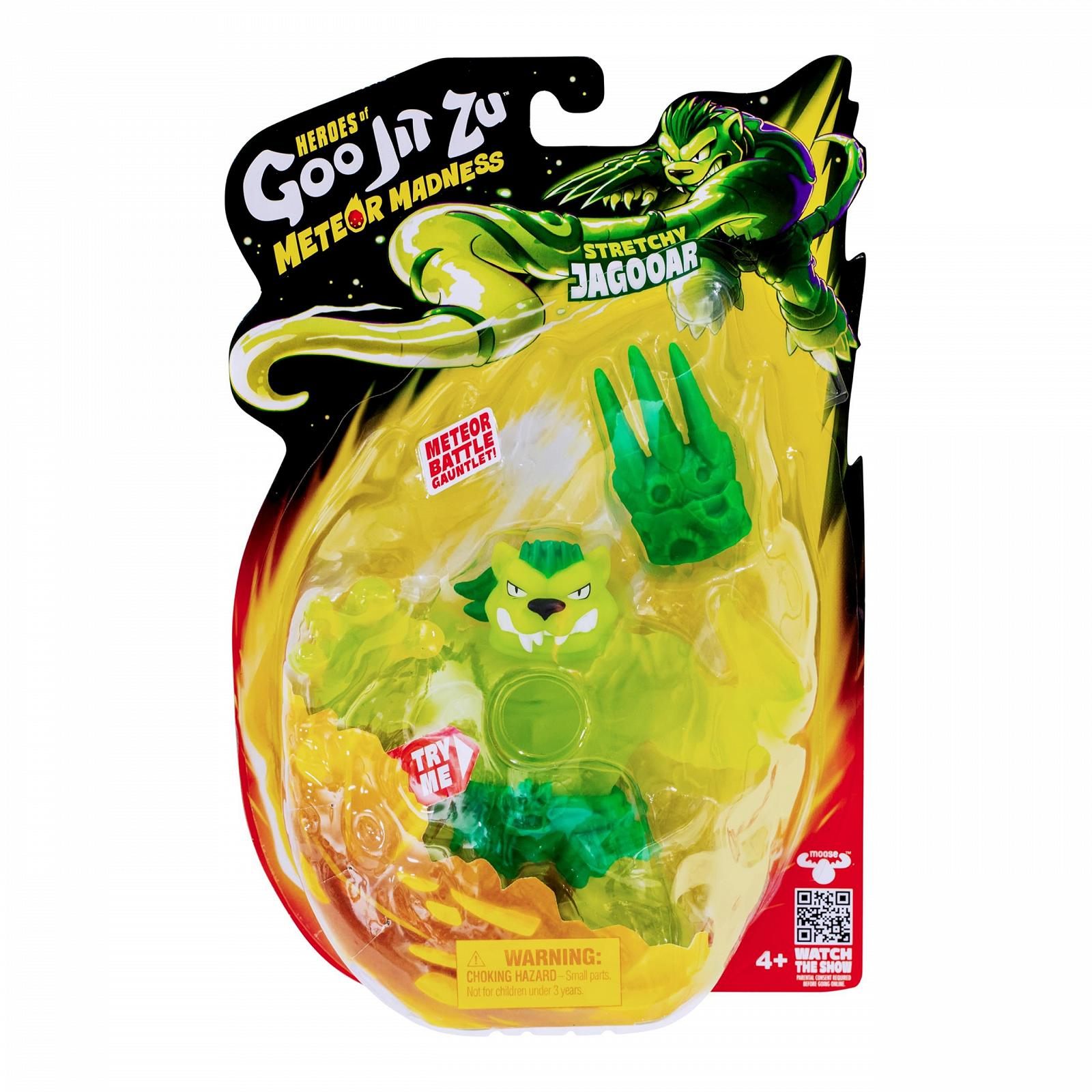 Фигурка-игрушка Heroes of Goo Jit Zu Jagooar серии Meteor Madness с эластичным слаймом и перчаткой., фото №3
