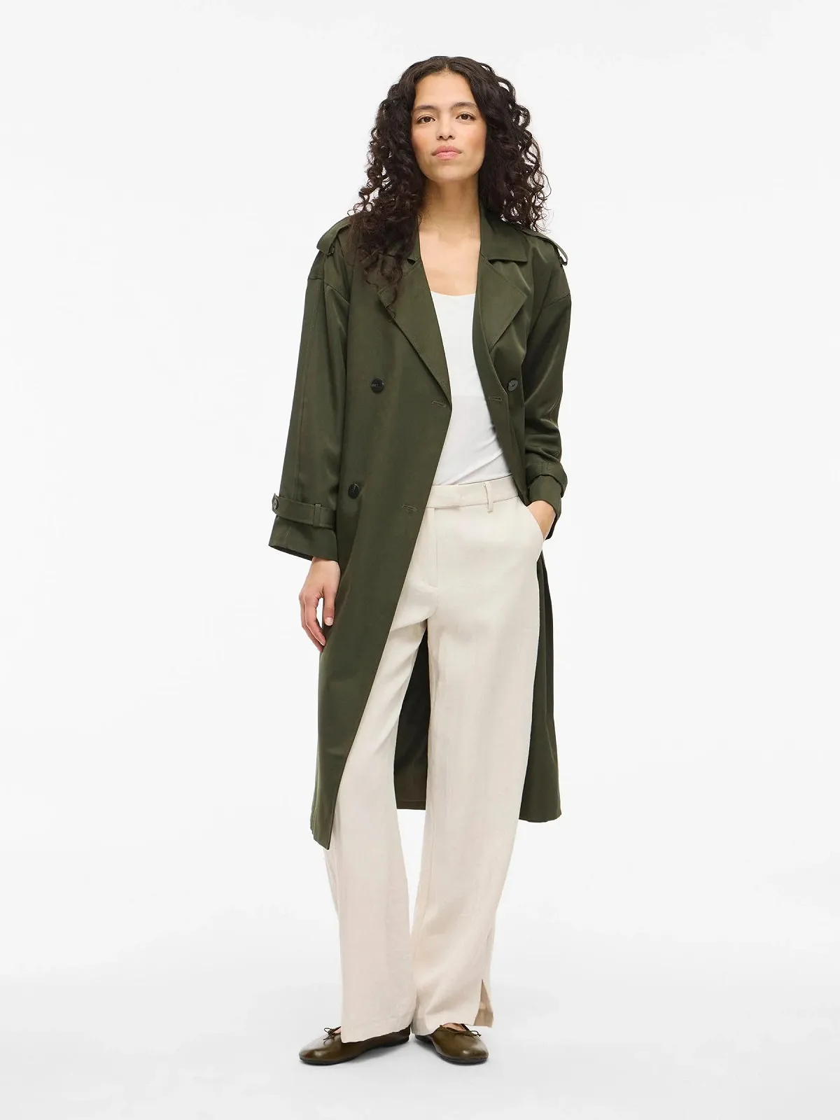 Тренч Vila VIADDISON С поясом Женский, фото №5 Тренч Vila VIADDISON С поясом Женский, фото №5