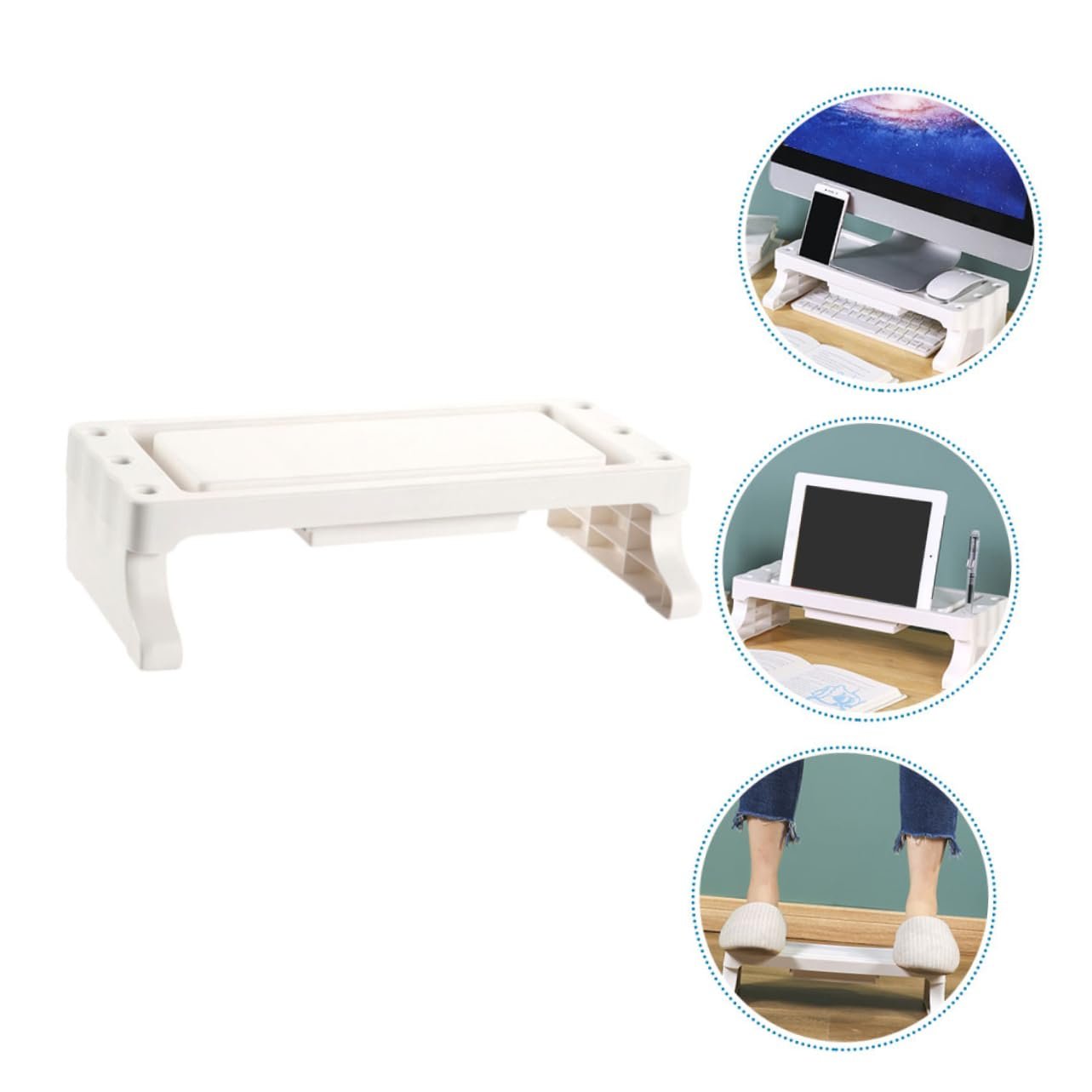 Подставка для монитора для ноутбука Подставка-возвышение Держатель для хранения дисплея Держатель для хранения ручек Компьютерные аксессуары для организации стола, фото №7