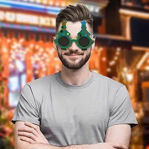 Солнцезащитные очки в виде елки ZHUMCCY synthetic.ua - Фото 1