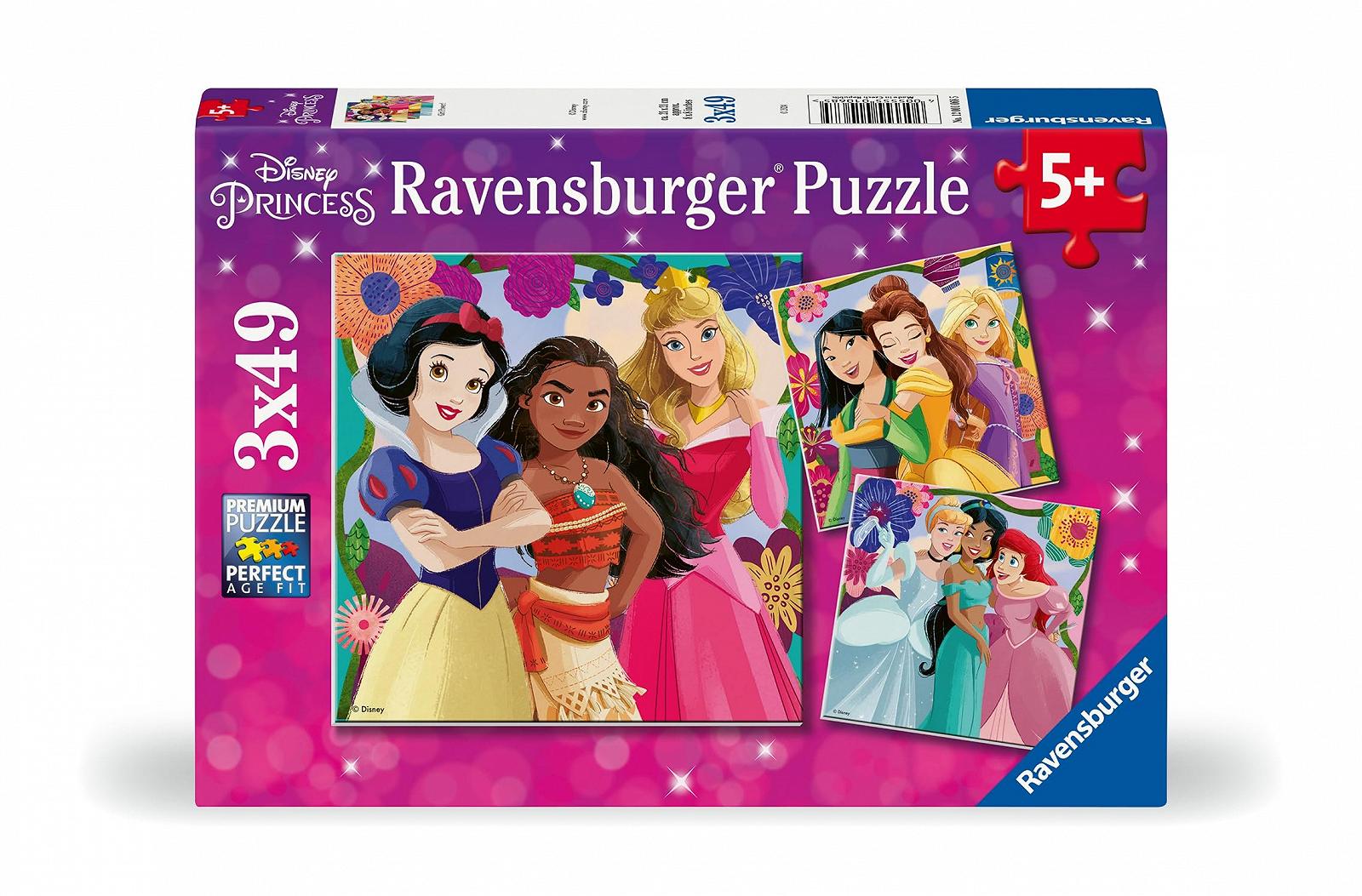 Дитячий пазл Ravensburger Disney Princess Girl Power! 12001068 3 x 49 деталей від 5 років, фото №1
