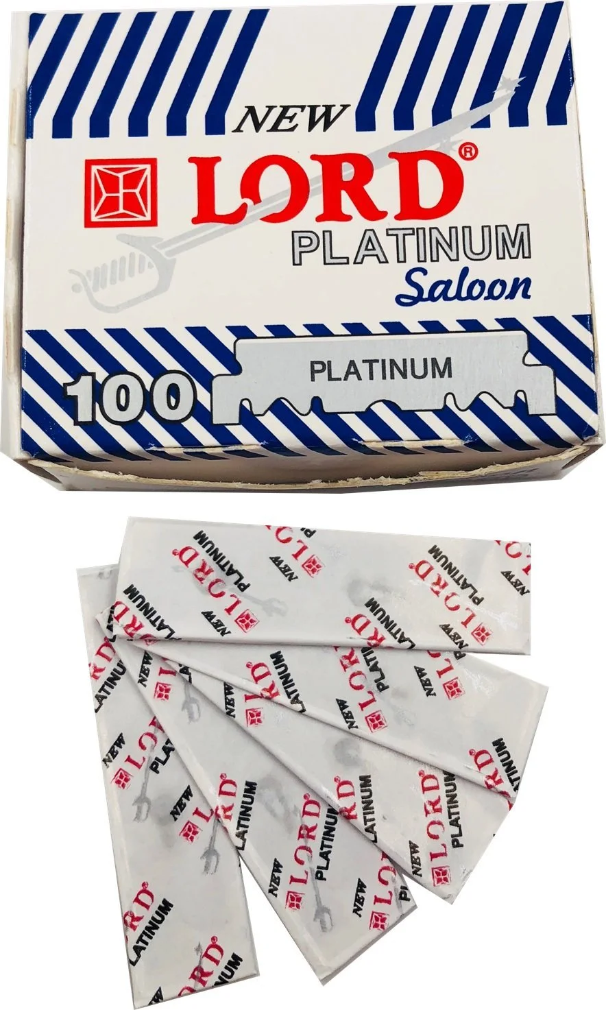 Лезвия для бритвы Lord Platinum 100 штук односторонние, фото №3