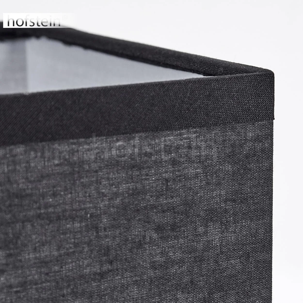 Настільна лампа Talco дерево/тканина квадратна висота 30 см цоколь E27 Натурально-чорна, фото №3