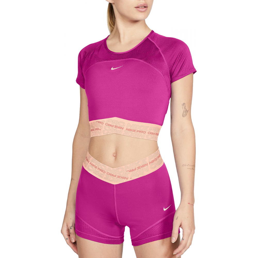 Футболка Nike W DRY CRP SS TP MAT VNR SU XS, фото №1