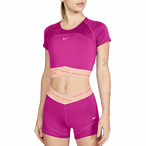 Футболка Nike W DRY CRP SS TP MAT VNR SU XS - Фото 1