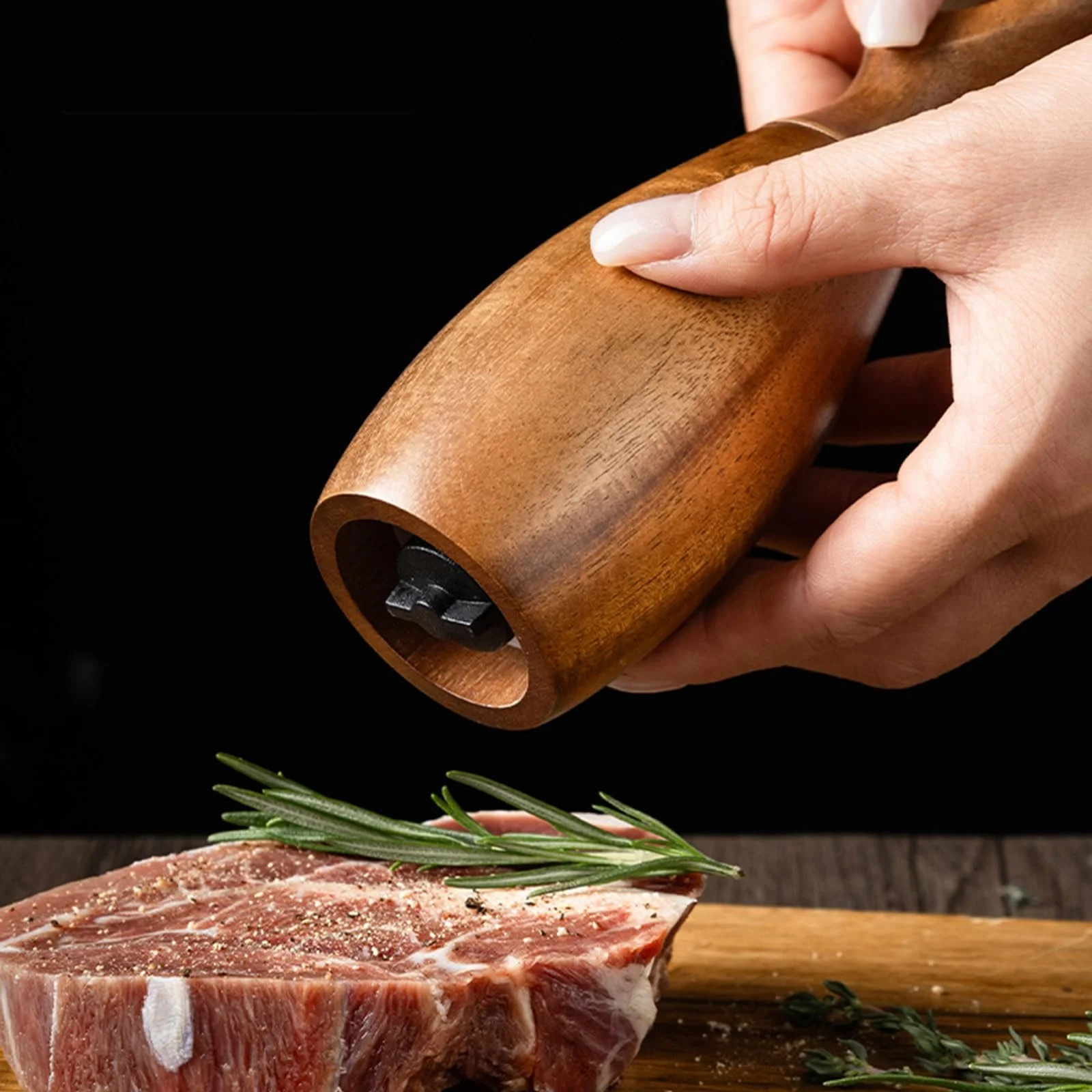 Ручний млин Дерев'яна Shaker з елегантним дизайном, фото №8