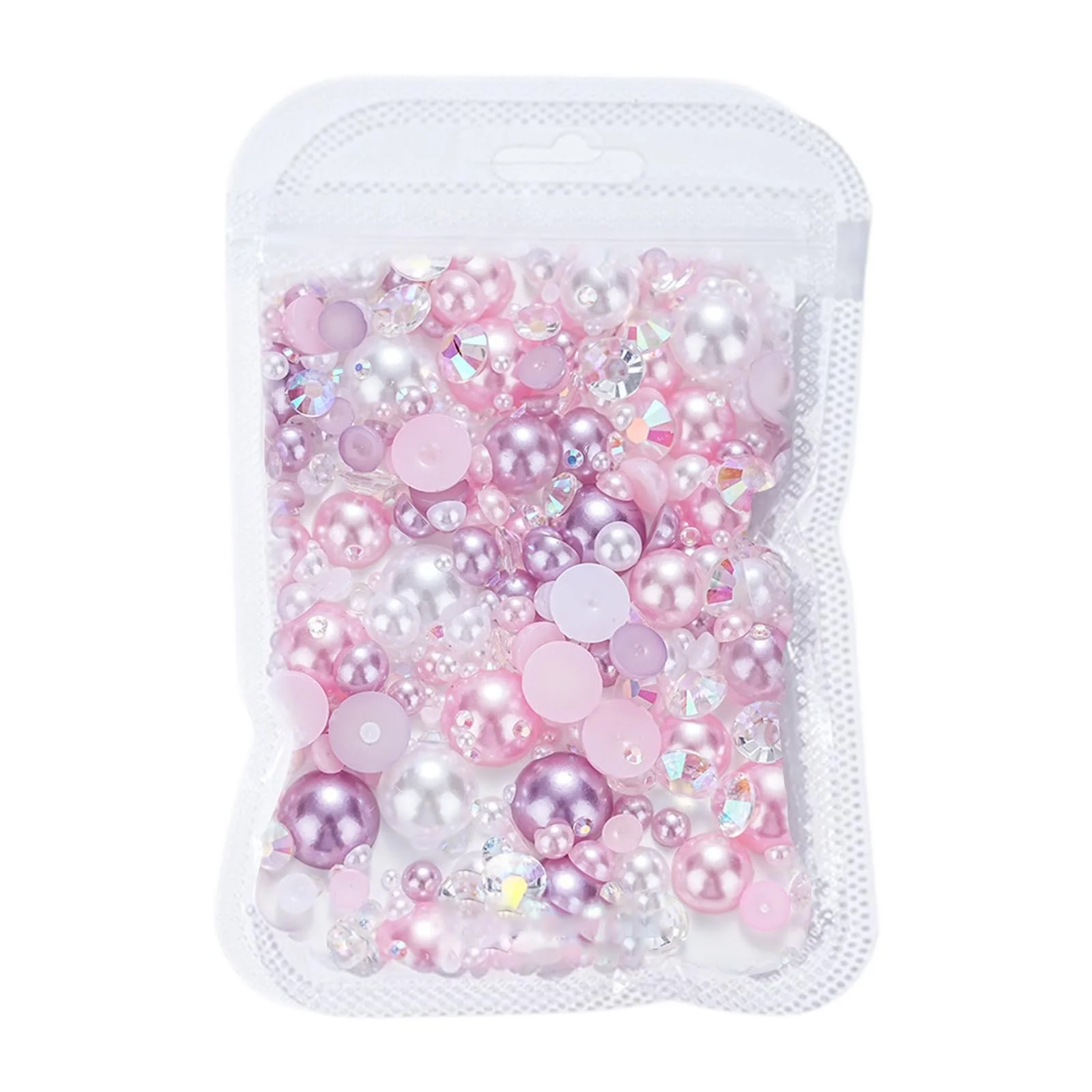 Напівкруглі перлини для нігтів з плоскою задньою стороною, фото №1