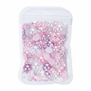 Напівкруглі перлини для нігтів з плоскою задньою стороною - Фото 1