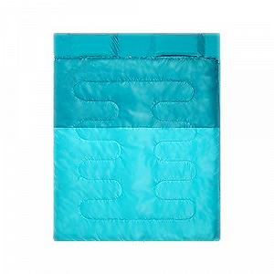 Спальний мішок для кемпінгу Cold and Warm Portable Double для використання в приміщенні та на вулиці утеплений з компресіонним мішком сірий - Фото 1