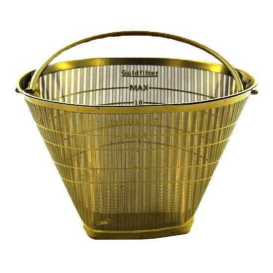 Кофейный Фильтр 1х4 seleXions Gold цельнометаллический Для Melitta Moccamaster Clever, фото №1