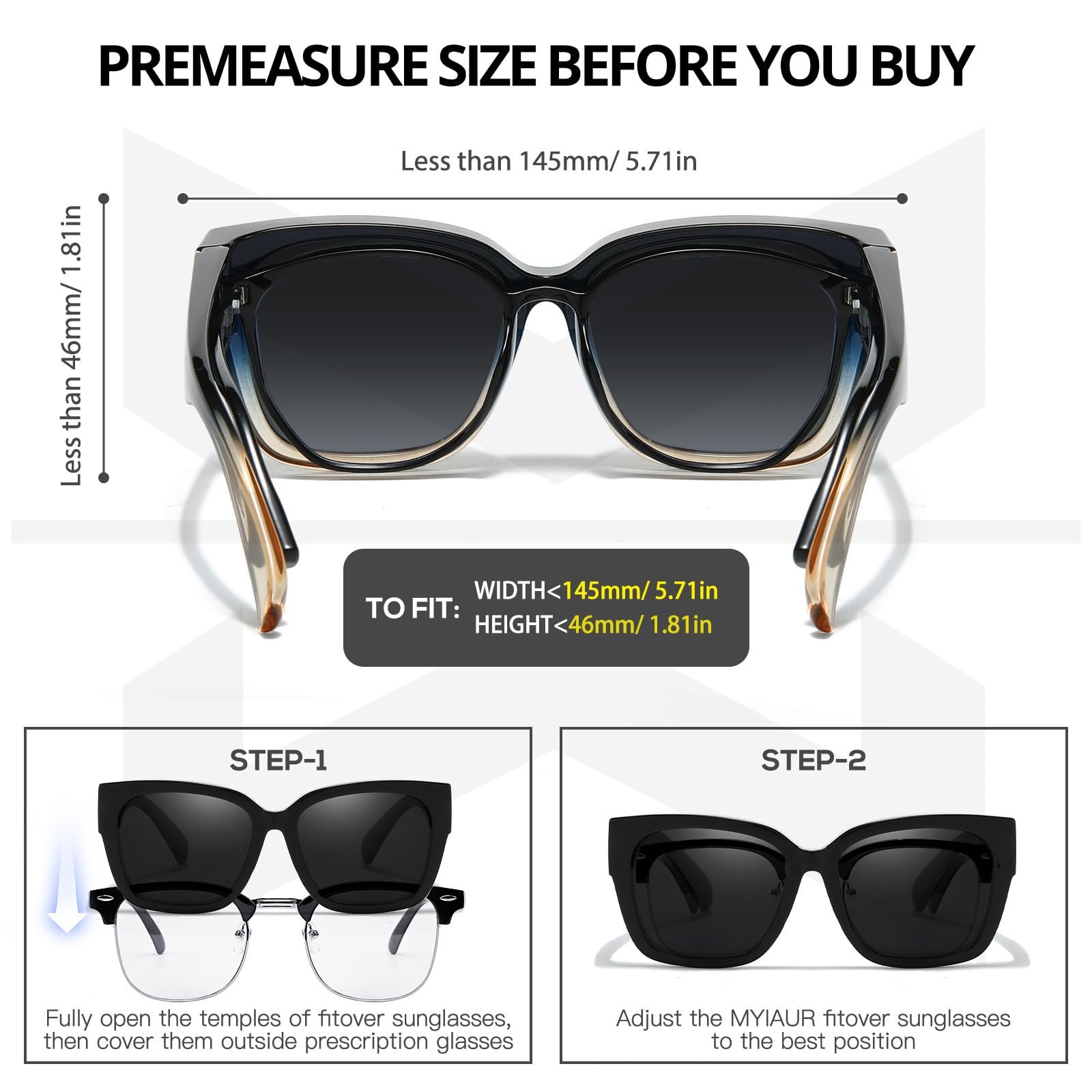 Солнцезащитные очки Поляризованные Myiaur, 2 шт, фото №4