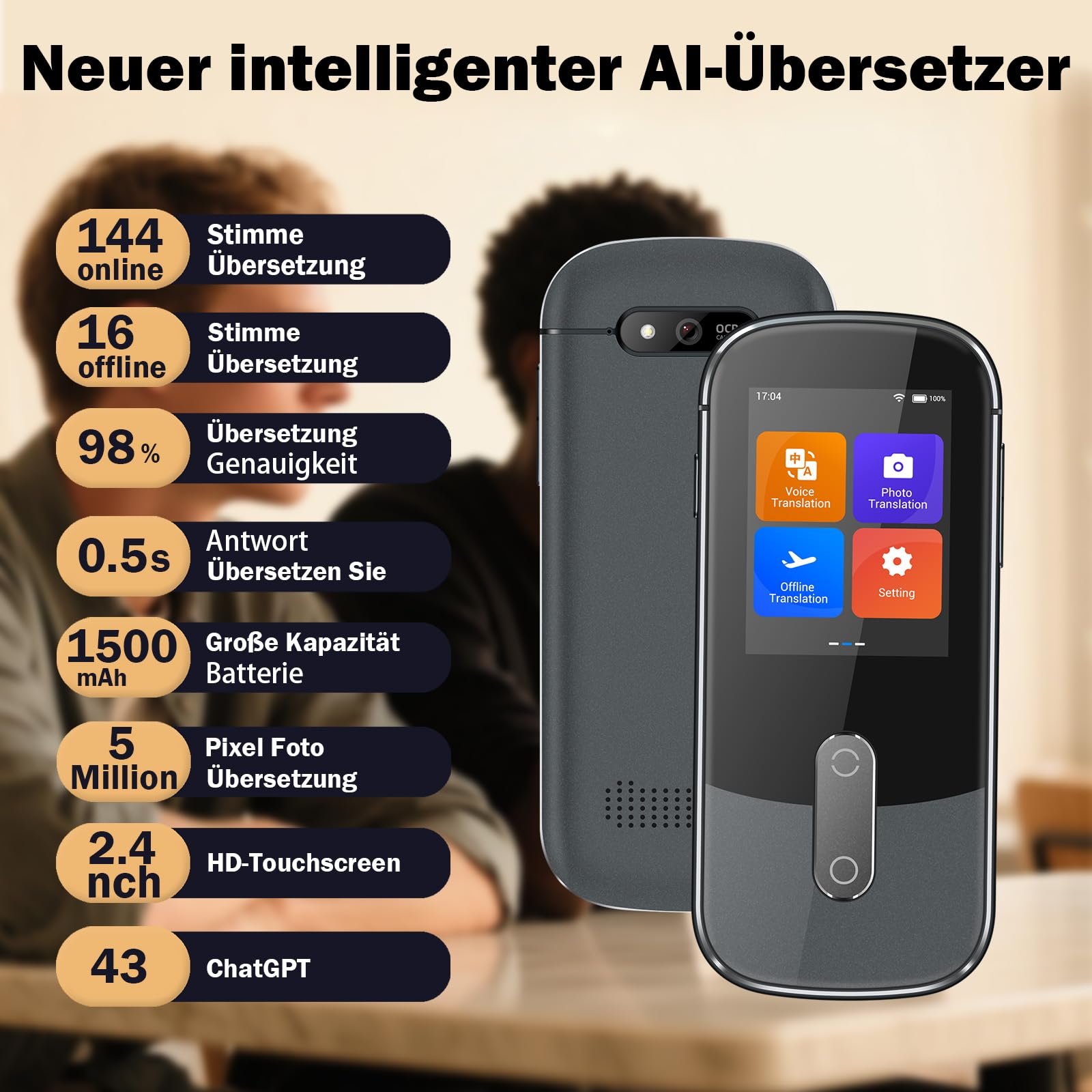 Перекладач Мови Wooask W09, 144 мови з голосовим виводом, фото №2 Перекладач Мови Wooask W09, 144 мови з голосовим виводом, фото №2