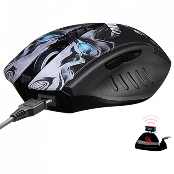 Миша A4Tech Bloody R80 Plus Wireless Skull, фото №3