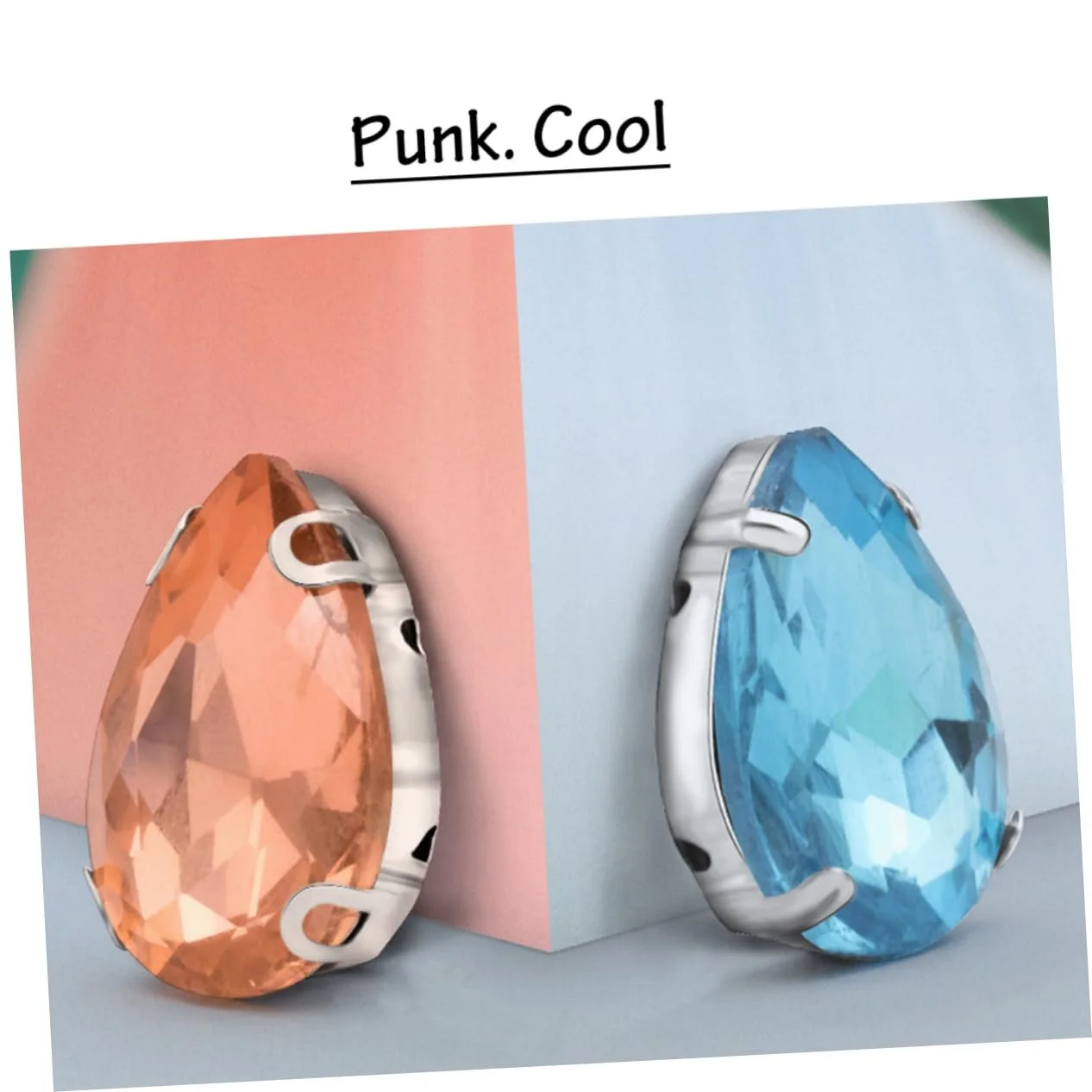 Стразы Капля Operitacx 150 шт. С оправой Микс цветов, фото №8