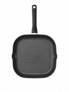 Сковорода-гриль Fissler Cenit, квадратна 28 x 28 см, індукційна, з покриттям, чорна synthetic.ua - Фото 1