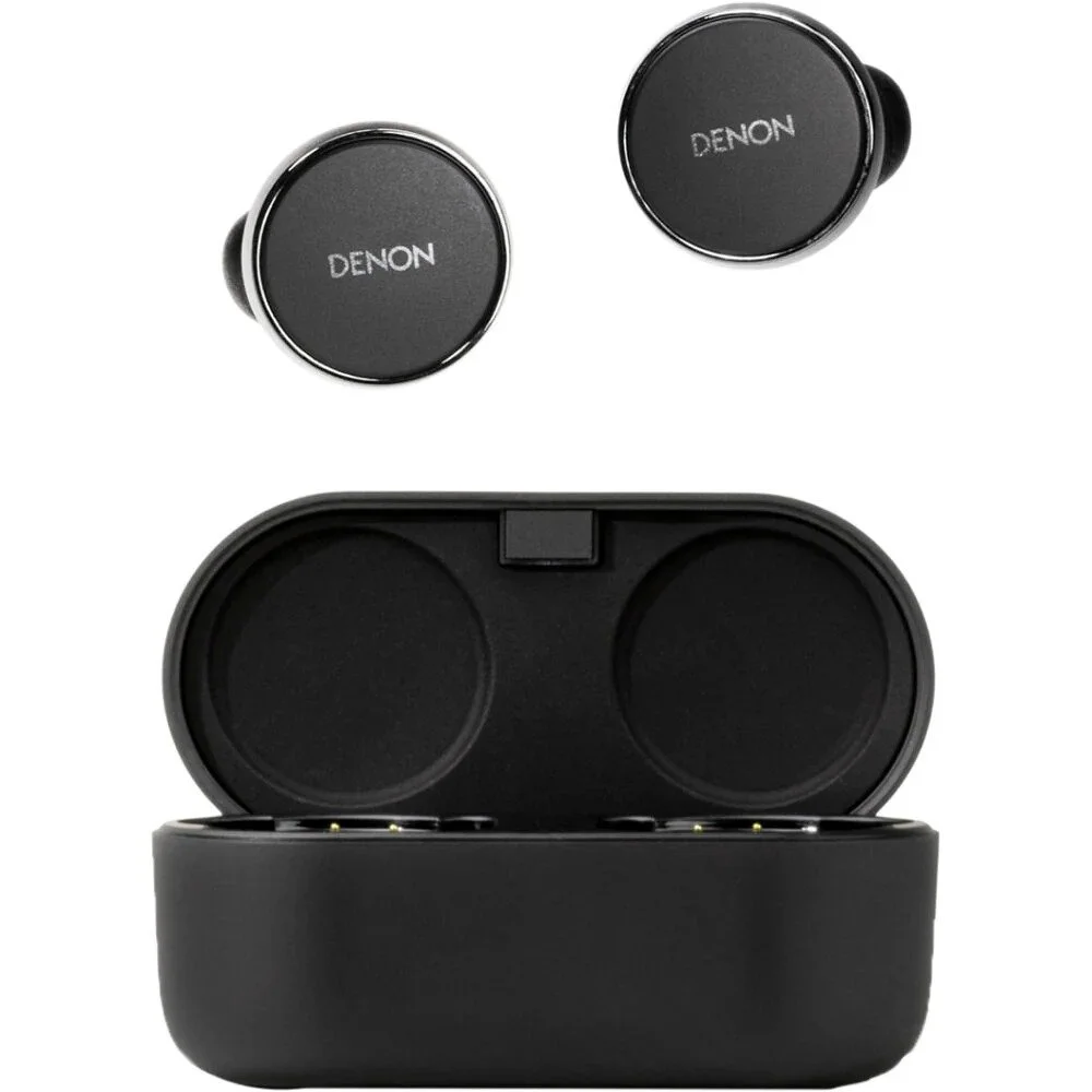 Бездротові навушники Denon PerL Pro / Bluetooth 5.3 / aptX AAC SBC / До 32 годин роботи від кейсу / Чорний, фото №1