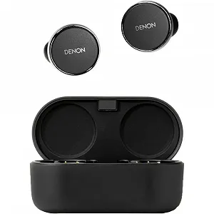 Бездротові навушники Denon PerL Pro / Bluetooth 5.3 / aptX AAC SBC / До 32 годин роботи від кейсу / Чорний - Фото 1