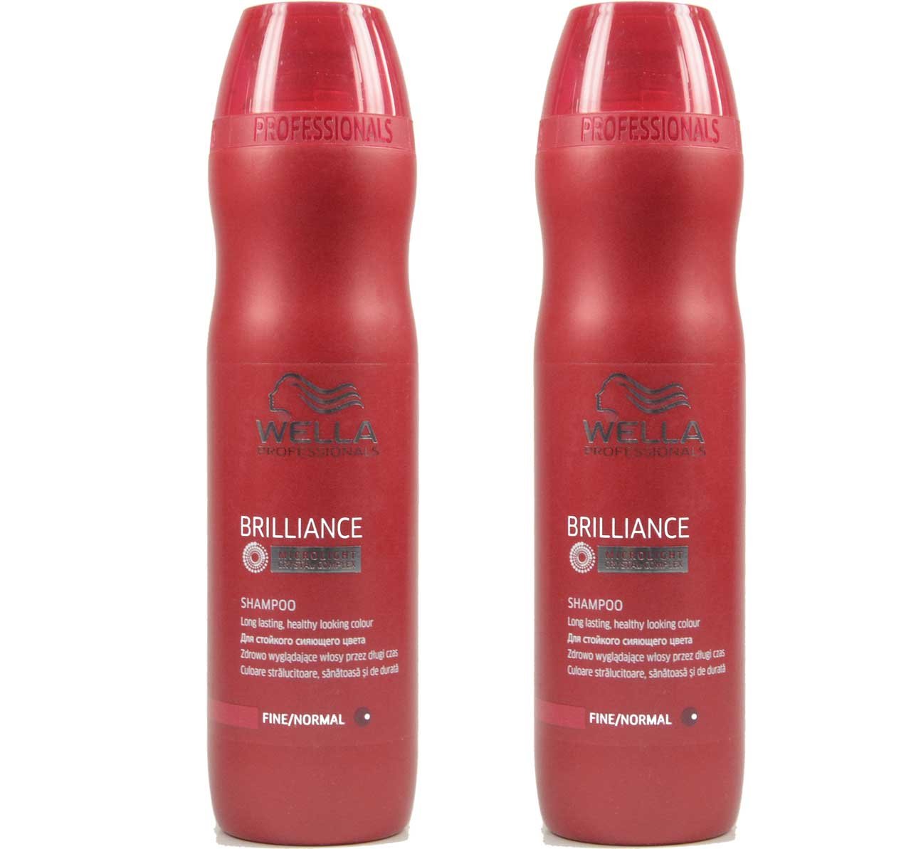 Шампунь Wella Care Brilliance для тонкого та нормального фарбованого волосся набір 2 х 250 мл, фото №1