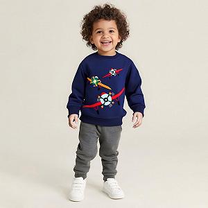 Толстовка Generisch З малюнком літака Різнокольорова synthetic.ua - Фото 1