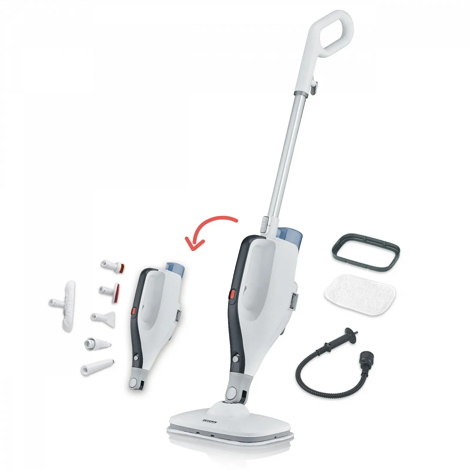 Пароочисник SEVERIN SC 7145 2-в-1 9 m, фото №1 Пароочисник SEVERIN SC 7145 2-в-1 9 m, фото №1