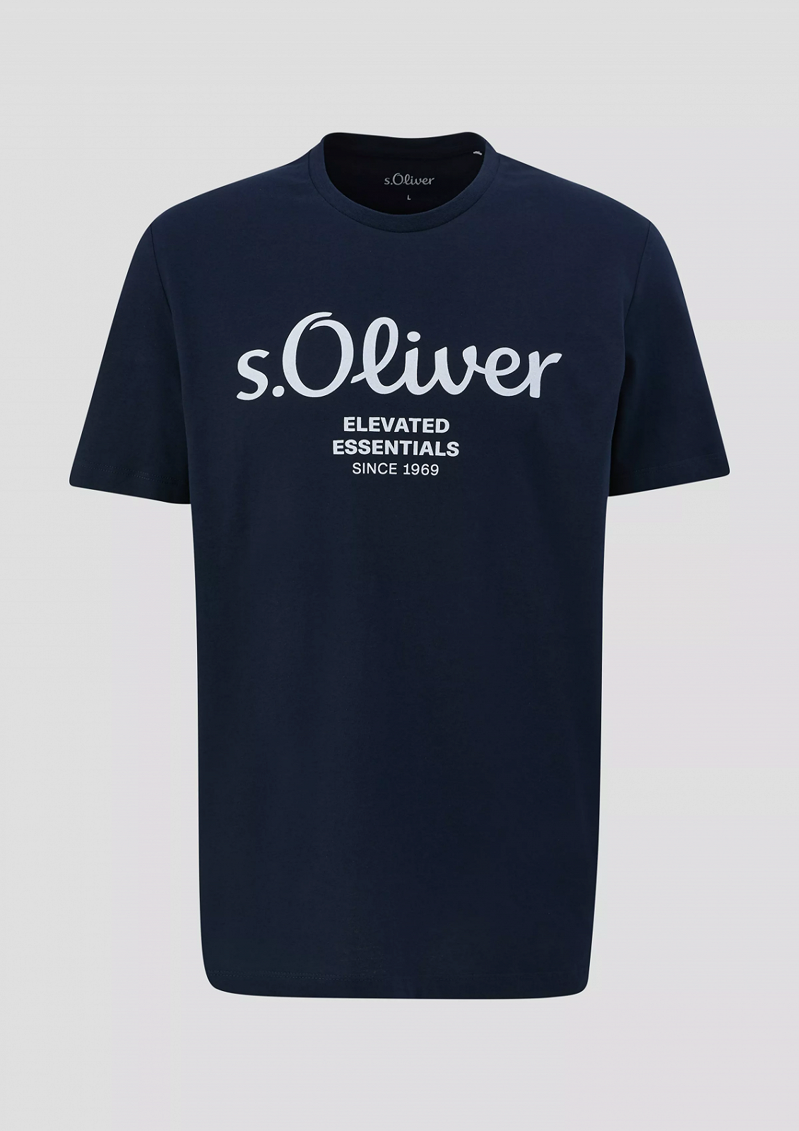 Футболка  à logo imprimé 2139909.59D1 s.Oliver Темно-синій M, фото №5