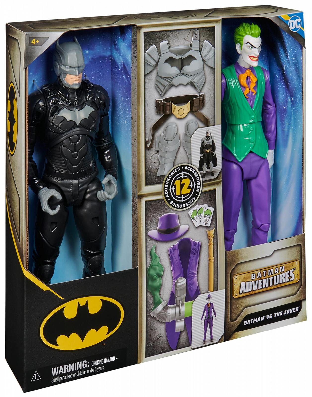 Набір фігурок DC Batman Adventures Бетмен проти Джокера, 30 см, 2 рухомі фігурки, 12 аксесуарів, фото №10