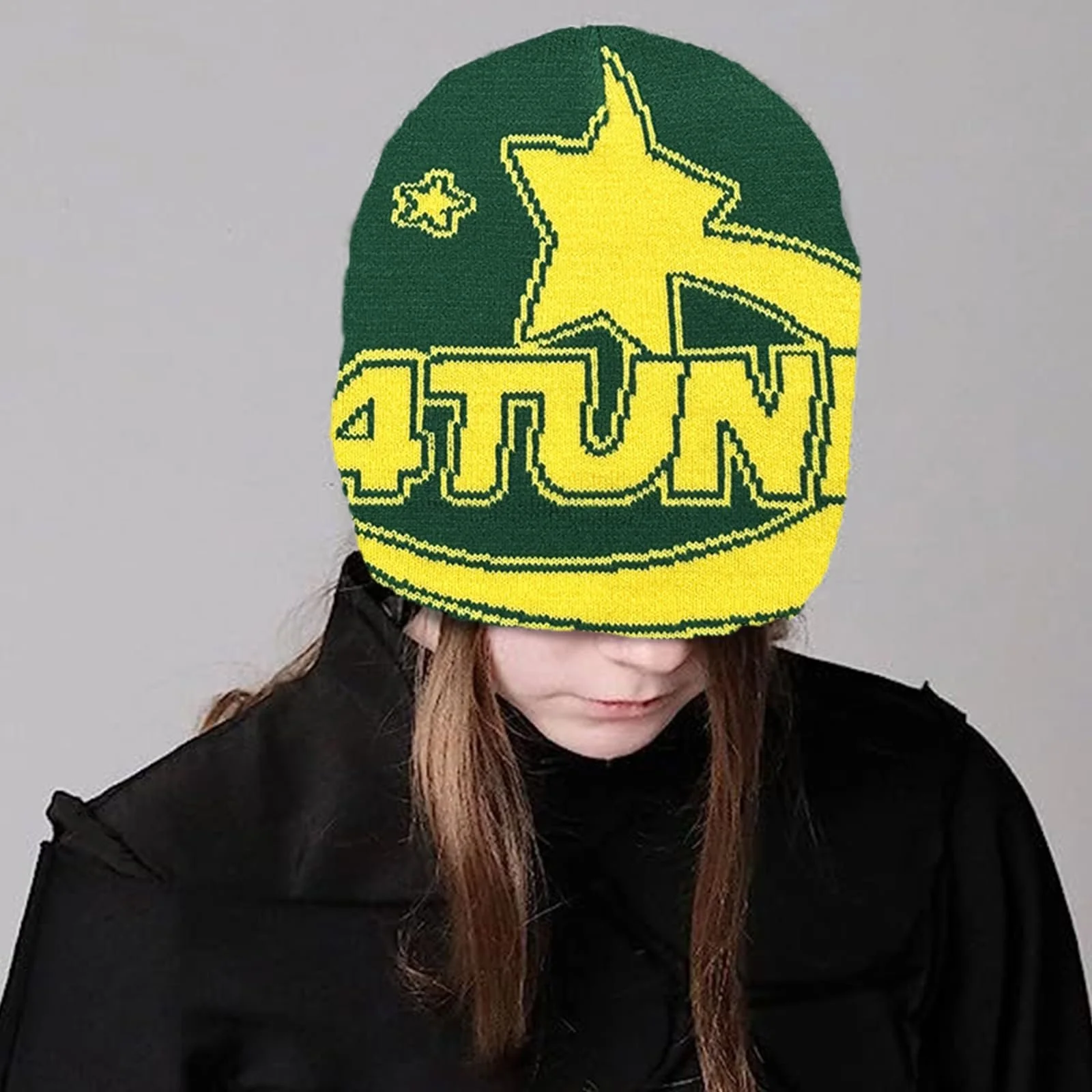 Вязаная шапка Ldabrye для подростков с жаккардовым рисунком, фото №1 Вязаная шапка Ldabrye для подростков с жаккардовым рисунком, фото №1