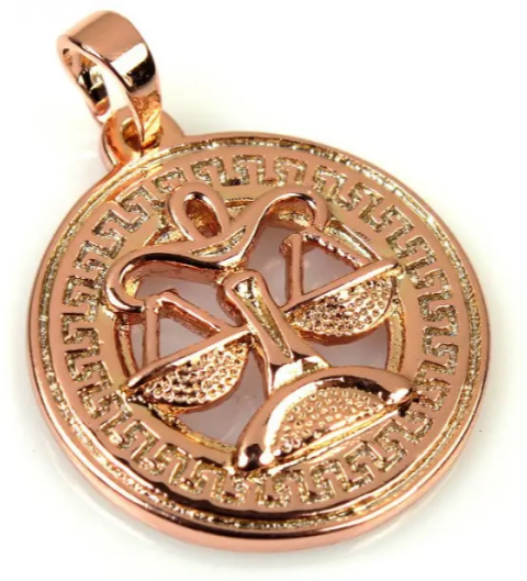 Жіноча підвіска на шию: Терези - знак зодіаку, фото №1