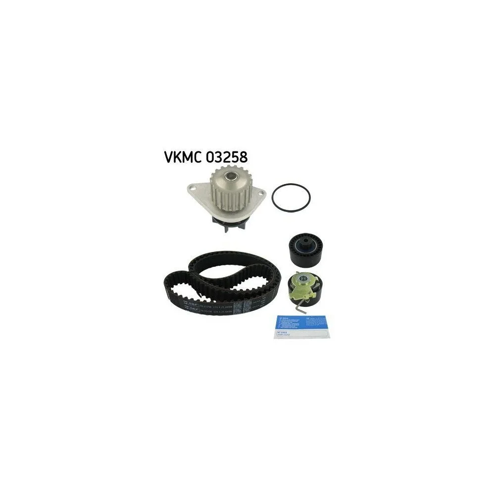 Водяной насос + комплект ремня ГРМ SKF VKMC 03258 для CITROËN PEUGEOT, фото №1 Водяной насос + комплект ремня ГРМ SKF VKMC 03258 для CITROËN PEUGEOT, фото №1