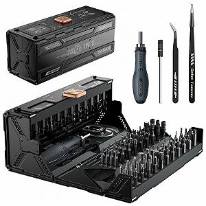 Купити Набір викруток JAKEMY з тріскачкою 180 в 1 для точного ремонту з набором екстракторів гвинтів для ноутбука, iPhone, iPad, Switch, PS5, Xbox, мобільного телефону, Macbook, комп'ютера, окулярів, годинників - Фото 1 Набір викруток JAKEMY з тріскачкою 180 в 1 для точного ремонту з набором екстракторів гвинтів для ноутбука, iPhone, iPad, Switch, PS5, Xbox, мобільного телефону, Macbook, комп'ютера, окулярів, годинників - Фото 1