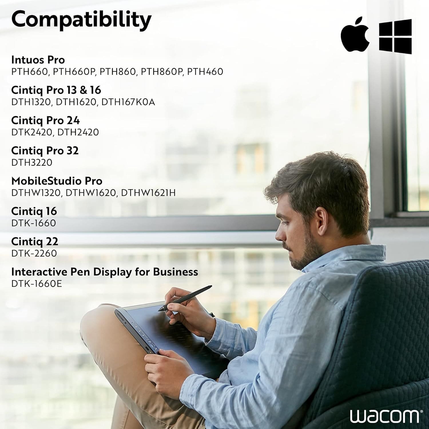 Перо стілус Wacom Pro Pen 2 KP504E Black, фото №7